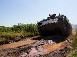 Tank Driving Experience for Two near Bridge of Weir